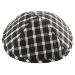 כיפה בד ריבועים 17 ס"מ