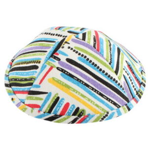 כיפה בד 19 ס"מ  צבעוני