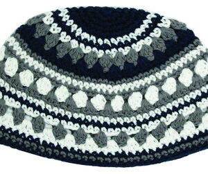   כיפה פריק 21 ס"מ גוונים אפור כהה לבן כחול כהה