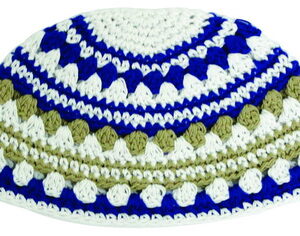 * כיפה פריק 21 ס"מ גוונים חום אפור כחול