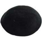 כיפה "סריגה דקה"15 ס"מ שחור