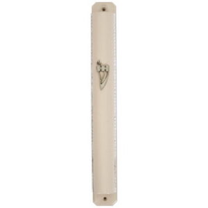 מזוזה עץ 15 ס"מ אופוויט 2 שרשראות עם גב