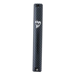 מזוזה פלסטיק 15 ס"מ צבועה בתלת מימד מטאלי - מש
