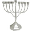 חנוכיה ניקל מהודרת "ענפים" 26 ס"מ