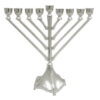 * חנוכיה ניקל מהודרת "צלעות" 25 ס"מ