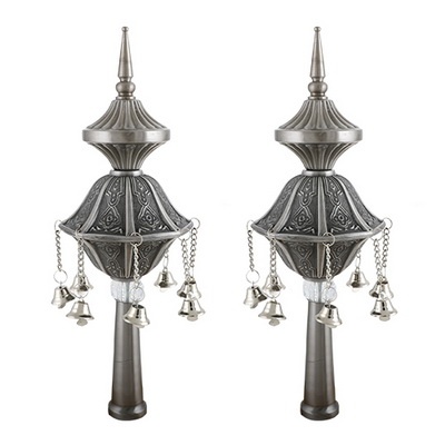 זוג רימונים פיוטר לספר תורה 32 ס"מ