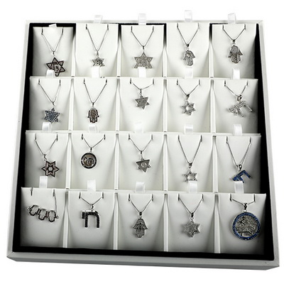 סטנד איכותי  24X24 ס"מ תכשיטי כסף 20 יח'