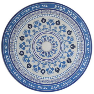 כיסוי מגנטי לעינית של דלת "ברכת הבית" גווני כחול 2