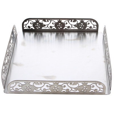 מעמד למצה אלומניום חיתוך לייזר "רימונים" 22x22 ס"מ