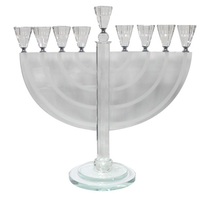  חנוכיית קריסטל מהודרת 54 ס"מ