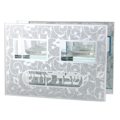 פמוטים זכוכית עם נצנצים "רימונים" 18*12 ס"מ