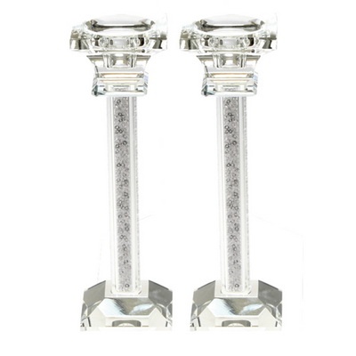 זוג פמוטי קריסטל מהודרים 20 ס"מ