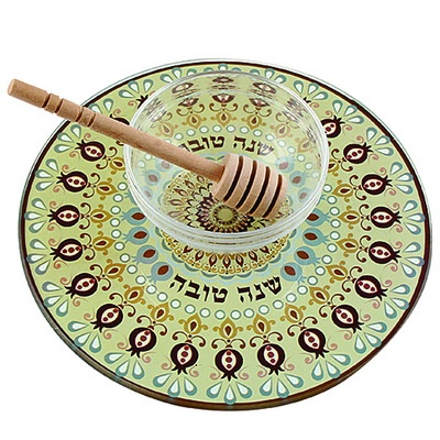 כלי לדבש זכוכית בלתי שבירה גווני חום 19 ס"מ