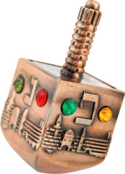 סביבון ירושלים נחושת 4 ס"מ 6 יח' באריזה