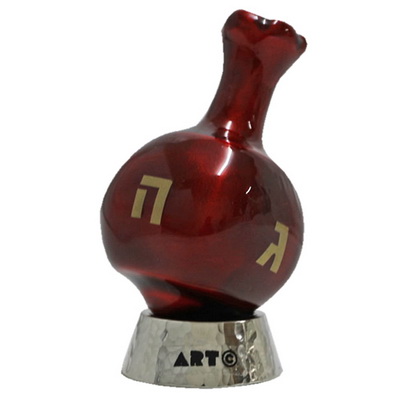 סביבון רימון אלומיניום "נגהפ" 6 ס"מ עם בסיס