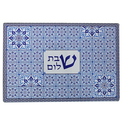 מגש חלה זכוכית עבה בלתי שבירה 25X37 ס"מ