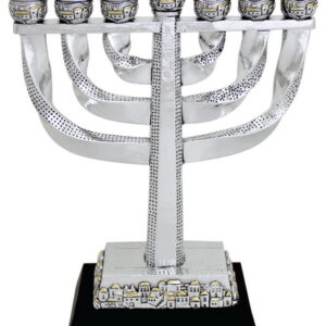  מנורה פוליריזין "ירושלים" עם בסיס 20 ס"מ
