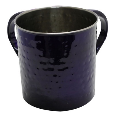 נטלה נירוסטה מרוקעת 11 ס"מ סגול