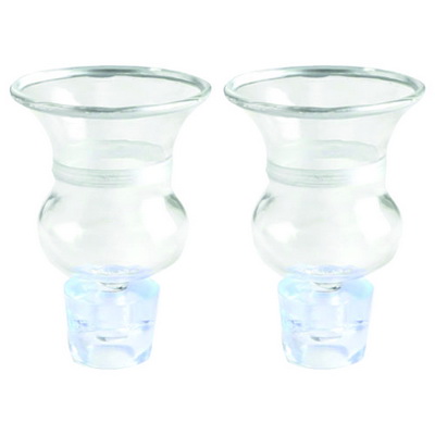 זוג כוסיות לשמן 5.5*4 ס"מ כסף