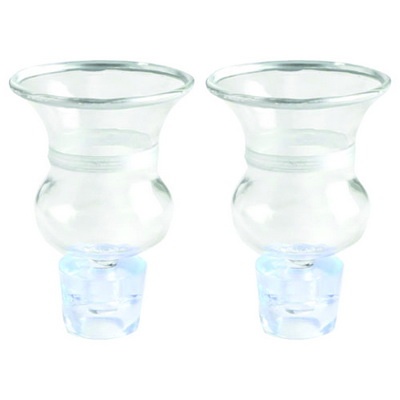 זוג כוסיות לשמן 6.5*5 ס"מ כסף