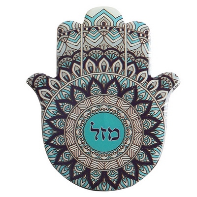 מגנט אפוקסי צורת חמסה "עיטור" 9 ס"מ