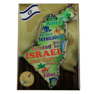 מגנט אפוקסי מפת ישראל 6x9 ס"מ