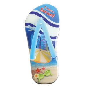 מגנט אפוקסי צורת נעל "I LOVE ISRAEL" גודל 4x10 ס"מ