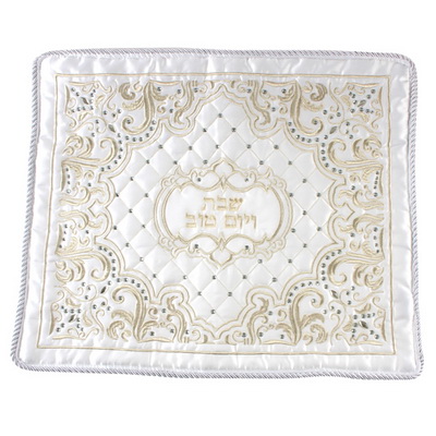 כיסוי חלה סטן רקמה מהודרת 45x55 ס"מ 1 כיסוי חלה סטן רקמה מהודרת 45x55 ס"מ