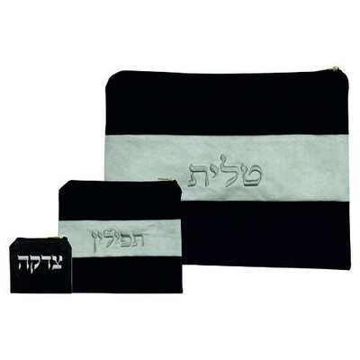 סט טלית תפילין ותיק לצדקה אולטרא סוויד 30*38 ס"מ
