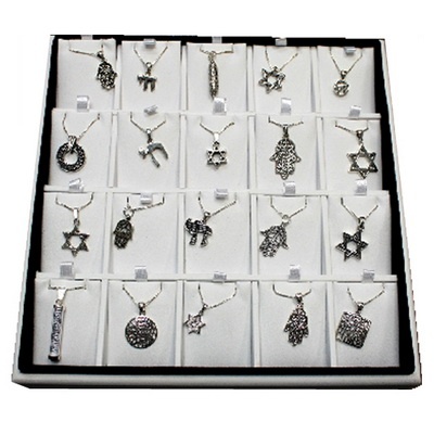 סטנד 20 תליוני יודאיקה קלאסי עם שרשרת