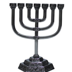 מנורה ניקל ירושלים 10 ס"מ