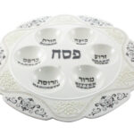 קערת פסח קרמיקה משובצת