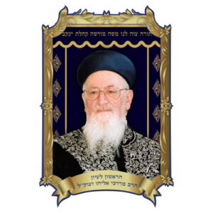  פלקט תלת מימד 3550 ס"מ הרב מרדכי אליהו 1003270
