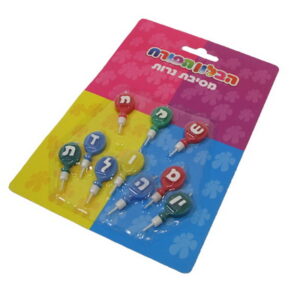 נרות אותיות יום הולדת 