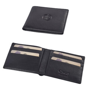 ארנק גבעוני גבר עור נפה שחור GV-2619