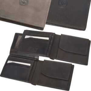 ארנק גבעוני גבר עור כאמל 12X9ס"מ  GV-2718