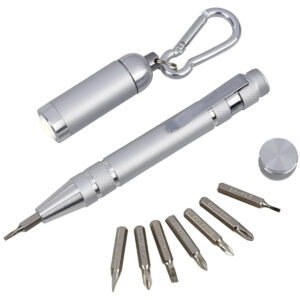 סט שקאל פנס ומברג מחליף 8 ראשים  ZA-2181