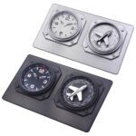 שעון עולם שולחני אולימפיק OLIMPIC  עם מטוס מסתובב ZA-2503  