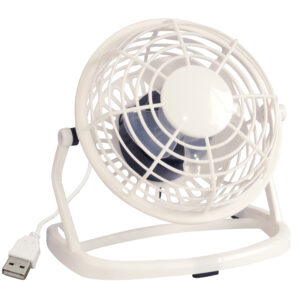 מאוורר שולחני פלסטי לבן חיבור USB חזק במיוחד ZA-2639