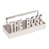 מעמד כרטיסי ביקור מתכת מבריק THE BOSS "הבוס" ZA-2828