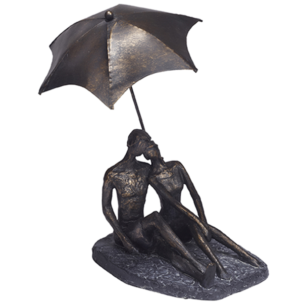 פסל אומנותי - " ים של אהבה " ZA-3774 (זוג בחוף ים עם שמשייה) 1 פסל אומנותי - " ים של אהבה " ZA-3774 (זוג בחוף ים עם שמשייה)