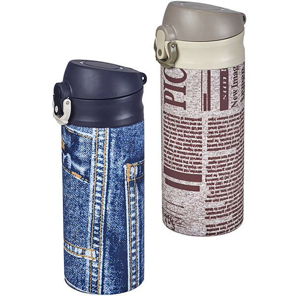 טרמוס נירוסטה אישי Retro news "עיתון" / ג'ינס כחול 350מ"ל ZA-4051 1 טרמוס נירוסטה אישי Retro news "עיתון" / ג'ינס כחול 350מ"ל ZA-4051