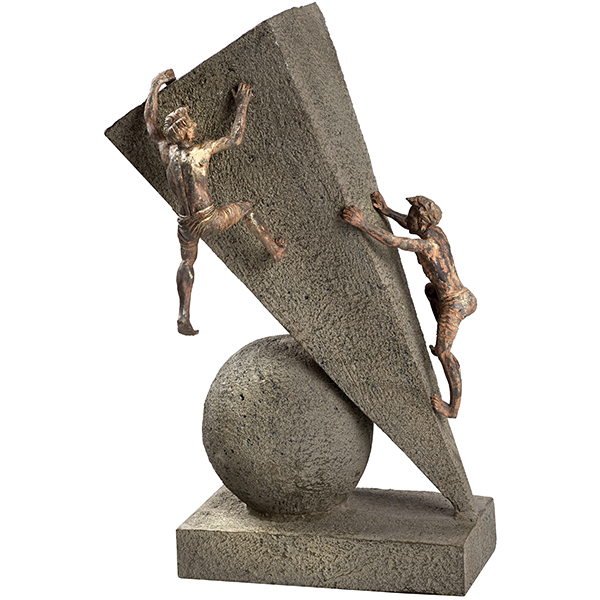 פסל אומנותי - " בדרך לפסגה " ( שניים מטפסים על משולש וכדור 40ס"מ ) ZA-4225 1 פסל אומנותי - " בדרך לפסגה " ( שניים מטפסים על משולש וכדור 40ס"מ ) ZA-4225