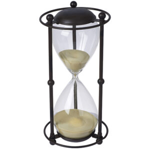 שעון חול מתכת ענתיק 60 דקות גדול 32 ס"מ מתכת וזכוכית ZA-4350