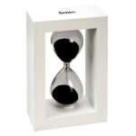 שעון חול מסגרת עץ לבנה 5 דק' ZA-3559